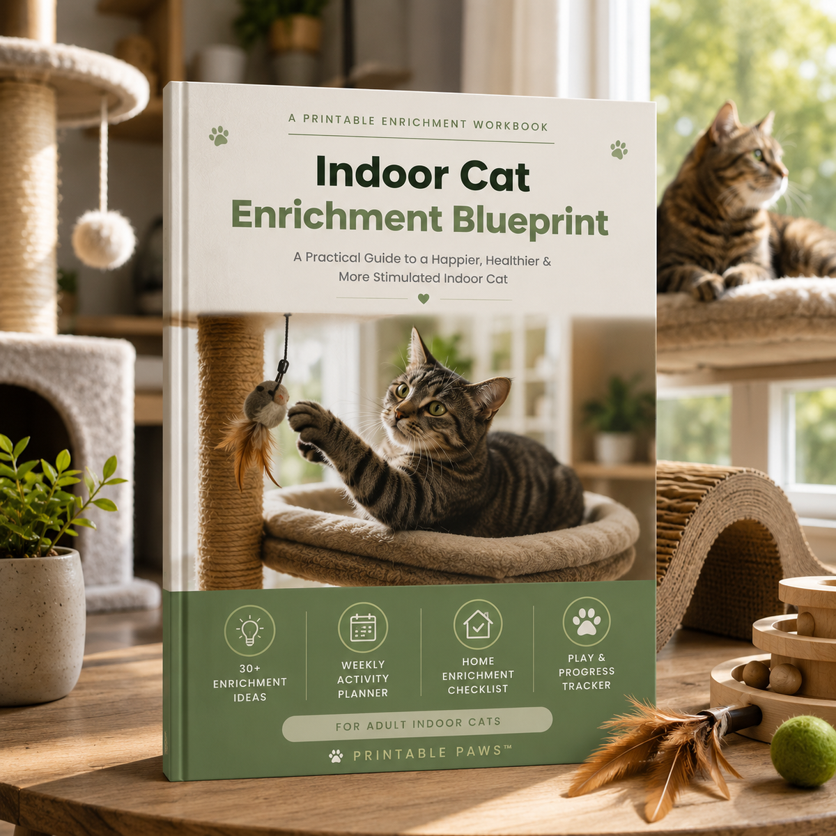 Indoor Cat Enrichment Blueprint | The Complete Guide to a Happier Indoor Cat