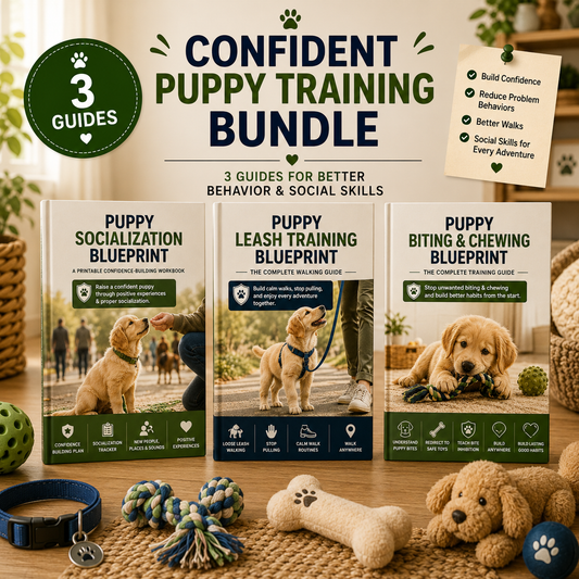 Confident Puppy Training Bundle | 3 Guides for Better Behavior & Social Skills