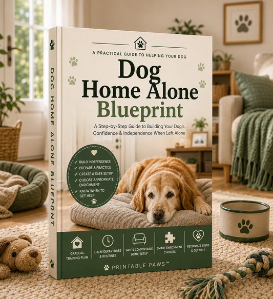Dog Home Alone Blueprint | Help Your Dog Feel Calm & Confident Alone