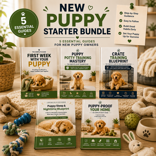New Puppy Starter Bundle | 5 Essential Guides for New Puppy Owners
